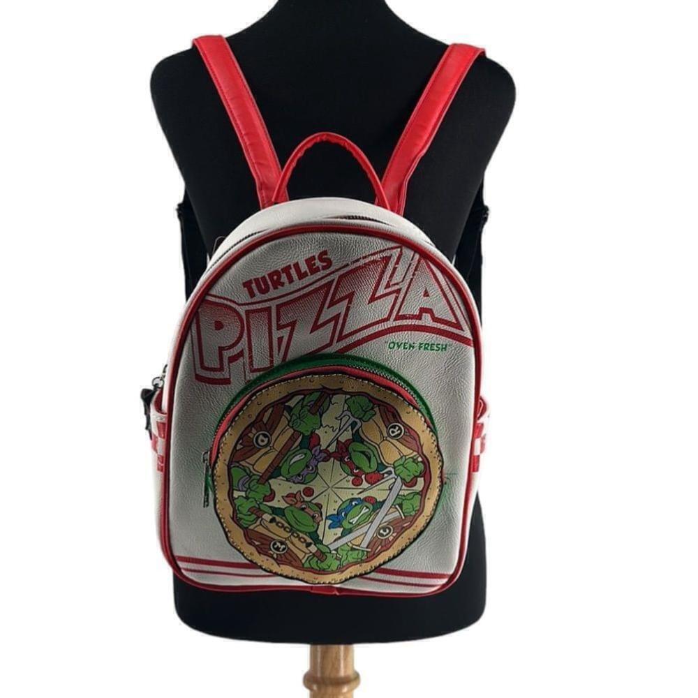 Teenage Mutant Ninja Turtles Pizza Box Mini Backpack bioworld nickelodeon NWT - Picture 2 of 13